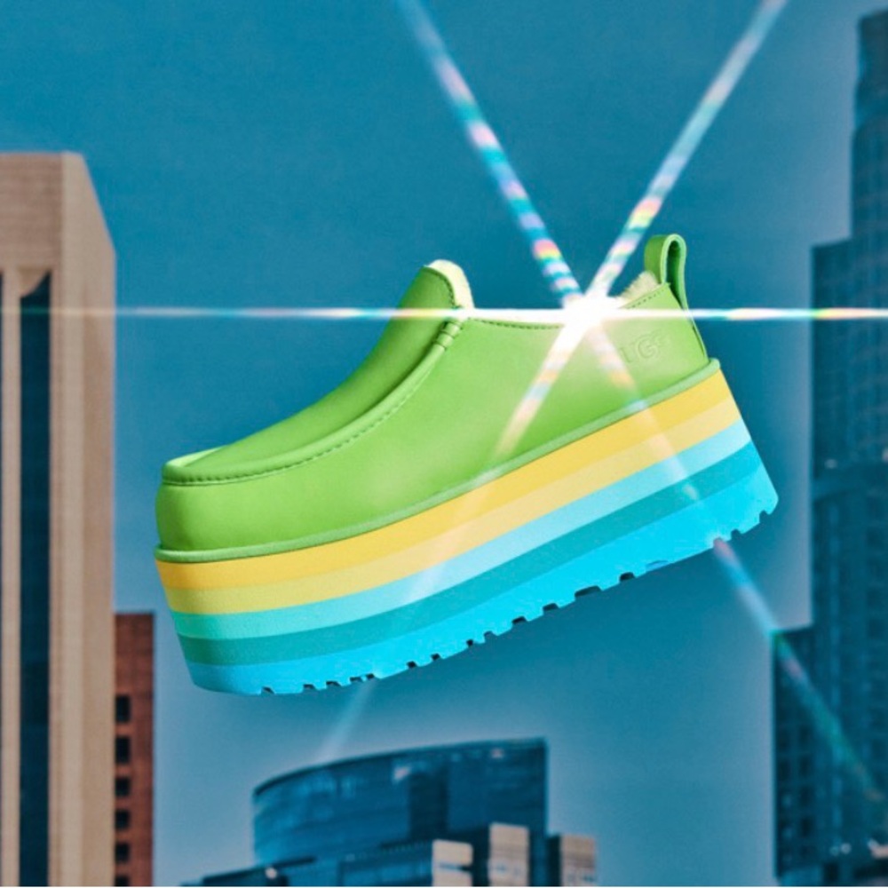 Green UGG Platform Shoes